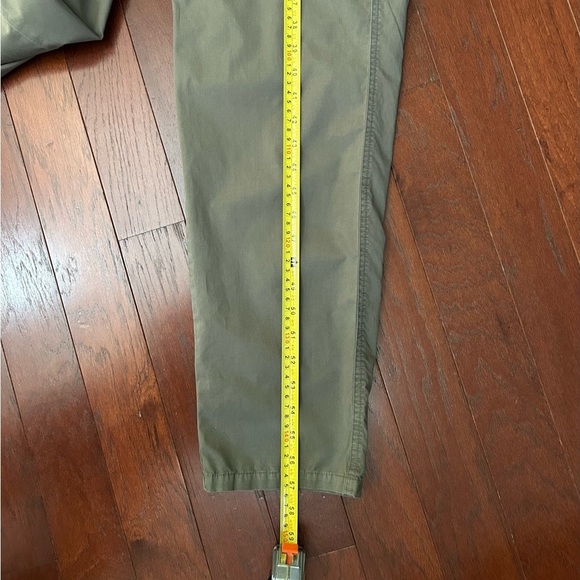 $273 VELVET BY GRAHAM & SPENCER Taylor Jumpsuit Long Sleeve Green Large Cotton - Picture 11 of 12